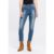 7/8-Jeans ARIZONA „Shaping“, Damen, Gr. 46, N-Gr, blau (blau used), Jeans, Obermaterial: 79% Baumwolle, 19% Polyester, 2% Elasthan, Basic, slim fit 7/8-Länge, Jeans, eng anliegend, Röhrenjeans, High-Waist, 7/8-Länge