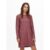 Strickkleid ONLY „ONLCAROL L/S DRESS KNT NOOS“, Damen, Gr. M, N-Gr, rosa (crushed berry detail:melange), Strick, Obermaterial: 72% Polyacryl, 25% Polyester, 3% Elasthan, meliert, regular fit, Rundhals, Kleider Strickkleid