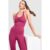 DAILYSZN Ruche Halterneck Oberteil – Damen, Rot – female – Size: XS