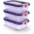 Tefal Emsa Oneclick Frischhaltedosen 3-Teiliges Set (3X 0 5 L) N12317