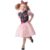 KARNEVAL-MEGASTORE Katzen-Kostüm für Mädchen Faschingskostüm schwarz-rosa – female