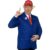 RUBIES NL Amerikanischer Präsident Herrenkostüm blau-rot