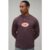 Herren Normal Geschnittenes Herren-Langarmshirt Mit Oval-Waschung   Washed Chocolate   Größe Large   BOOHOOMAN
