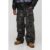 Herren Camo-Print Zip-Off 2-in-1 Baggy Cargo Hose   Grey   Größe 42   BOOHOOMAN