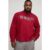 Herren Plus Oversized Boxy Mikrokaro MMXIII Applikation Doppeltasche Langarm Hemd   Red   Größe 2XL   BOOHOOMAN