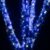 Lights4fun Pro Connect 40m 400er LED Lichterkette blau weiß koppelbar schwarzes Kabel