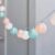 Lights4fun 20er LED Cotton Ball Lichterkette Batterie pastell