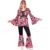 Horror-Shop 70s Hippie Pink Bubbles Damenkostüm
