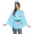 Horror-Shop Monster Kostüm Poncho Blau