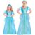 Horror-Shop Blaues Schneeprinzessin Kinderkostüm