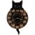 Horror-Shop Katzen Wanduhr mit Pendel