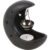 Horror-Shop Schwarzer Mystic Halbmond als Duftlampe