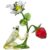 Dekofigur SWAROVSKI „Kristallfigur Sammelfigur Idyllia Frosch“, bunt (grün, rot, kristallweiß, gelb, goldfarben, weiß, schwarz), Dekofiguren, B/H/T: 5,4cm x 8,3cm, Metall, Swarovski Kristall, Swarovski Kristall, B:5,4cm H:8,3cm