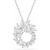 Kette mit Anhänger SWAROVSKI „Schmuck Geschenk MESMERA Halskette“, silber (metallfarben, kristallweiß), Halsketten, Damen, Metall, mit Swarovski Kristall