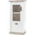 Vitrine FLORENZ 71 x 146 cm weiß/braun
