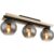 GLOBO Pendelleuchte Conni schwarz Rauch Metall Glas B/H/T: ca. 15×20,5×60 cm E27 3 Brennstellen