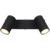 GLOBO Retrofit Deckenlampe mit 2 Spots ROBBY 26 cm schwarz