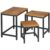 WOHNLING WL5.212 Beistelltisch AKOLA (3er Set) Sheesham 30 cm x 45 cm x 45 cm