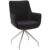 Casavanti Stuhl LEON Leder schwarz/silberfarbig