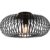 TRIO Deckenleuchte Johann mattschwarz Metall H/D: ca. 17×40 cm 1 Brennstellen
