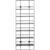 Wandregal 37 x 103 cm schwarz