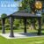 Brast Alu Pavillon MIAMI mit Stahldach 4×4