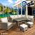 Brast Polyrattan Eck Sitzgruppe HACIENDA braun/beige