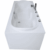 Badewanne 180×80 cm, freistehend / Einbau, für 1 Person, für kleines Bad, Sanitäracryl, Caribia KOMFORT Badewanne, Made in Germany