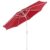 MCW Sonnenschirm Asti, Gartenschirm, Ø 2,7m neigbar Polyester/Alu 5kg ~ rot