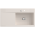Villeroy und Boch Subway Style 60 Spüle 336102KR rechts, mit Ablaufgarnitur, Excenterbetätigung, 1000 x 510 mm, crema CeramicPlus
