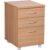 WOHNLING WL1.342 Rollcontainer OTTAWA Braun 40 cm x 45 cm x 60 cm