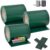 Juskys PVC Sichtschutzstreifen Doppelstabmatten Zaun 3er Set á 35m x 19cm – Zaunfolie – grün