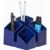 HAN SCALA Stiftehalter 12,5 x 12,5 x 10,0 cm blau