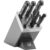 ZWILLING Gourmet 7-tlg, Selbstschärfender Messerblock, Grau