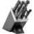ZWILLING Gourmet 7-tlg, Selbstschärfender Messerblock, Schwarz