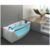 HOME DELUXE Whirlpool Badewanne mit Lichttherapie ATLANTIC M 175 x 85 cm