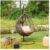HOME DELUXE Polyrattan Hängesessel mit Gestell CIELO – Grau/Braun