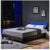 HOME DELUXE LED Bett ASTRO – 140 x 200 cm Dunkelgrau