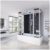 HOME DELUXE Dampfdusche mit Whirlpoolfunktion und LED-Beleuchtung DIAMOND BIG –  190 x 100 cm Schwarz