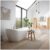 HOME DELUXE Freistehende Badewanne mit Whirlpoolfunktion OVALO PLUS – 180 x 90 cm