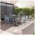 HOME DELUXE Garten-Sitzgruppe ausziehbar SOL MADERA – 180/240 x 90 cm 2 Stühle