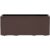 Euro 3 Plast Pflanzkasten ‚Kebe‘, rost, ca. 99,5 x 39,5 x H 39,5 cm