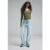 Stradivarius D92 Straight-Wide-Jeans mit Rissen  HELLBLAUER DENIM-WASHED-LOOK 40