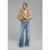 Stradivarius D91 Jeans Weites Bein und tiefer Bund  MITTELBLAUER DENIM-WASHED-LOOK 44