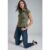 Stradivarius D07 Skinny-Jeans mit hohem Bund  IM STÜCK GEFÄRBTER DENIM-WASHED-LOOK 38