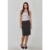 Stradivarius Racerback-Shirt aus Baumwollripp  Grau Melange S
