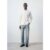 Gestreiftes Hemd aus 100 % Baumwolle beige – Herren – M – MANGO MAN