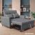 Ambiness 3in1 Zweisitzer Schlafsofa dunkelgrau
