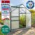 Brast Aluminium Gewächshaus 250x190x195 grün