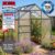 Brast Aluminium-Gewächshaus 190x190x195 anthrazit